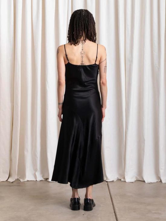  알리 골든 롱 원피스 비대칭 탱크 드레스 - ALI GOLDEN