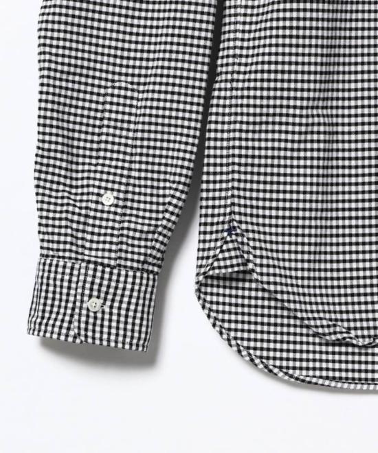  빔스 긴팔 셔츠 플러스 B.D. 깅엄 체크 옥스포드 - BEAMS