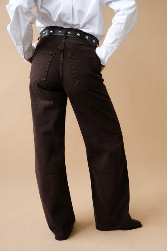  에이골디 데님 팬츠 아골드 로우 커브 진 슬로 베리 - AGOLDE