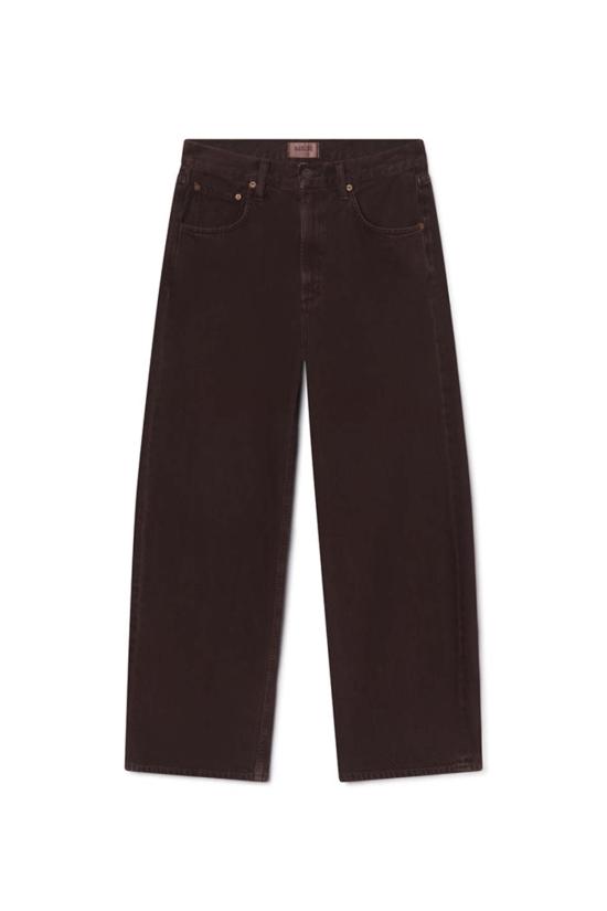  에이골디 데님 팬츠 아골드 로우 커브 진 슬로 베리 - AGOLDE