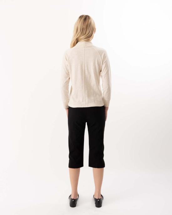  엘리엇 로렌 크롭 팬츠 사이드 슬릿 카프리 팬츠 블랙 - ELLIOTT LAUREN