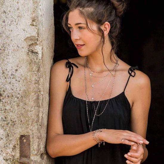  지지 끌로조 바디 주얼리 6.7인치 클래식 지지 브레이슬릿 실버/옐로우 골드