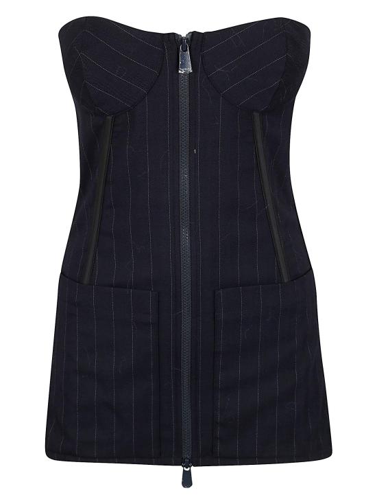 25FW 핑코 민소매 티셔츠 105631 A2QY EZ1 BLU BIANCO BLUE