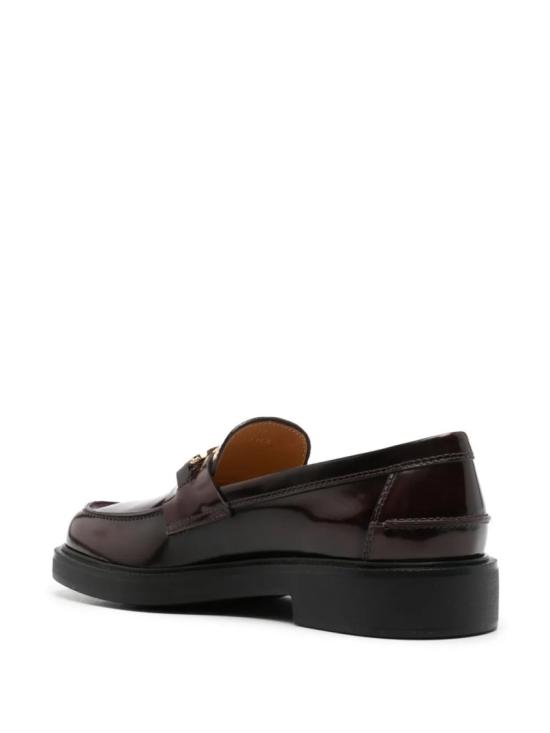 25FW 토즈 메탈 로고 페니 로퍼 XXW20L0IM70SHAR810 Black - TODS