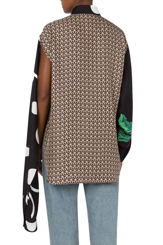 24FW 모스키노 블라우스 A0217 54601888 Black - MOSCHINO