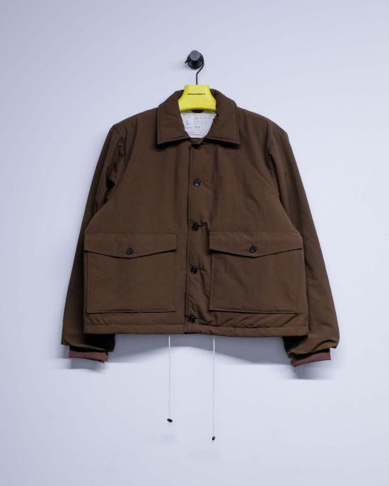  카미엘 포트젠스 자켓 카미엘 포르트겐스 브라운 나일론 퍼프 심플 재킷