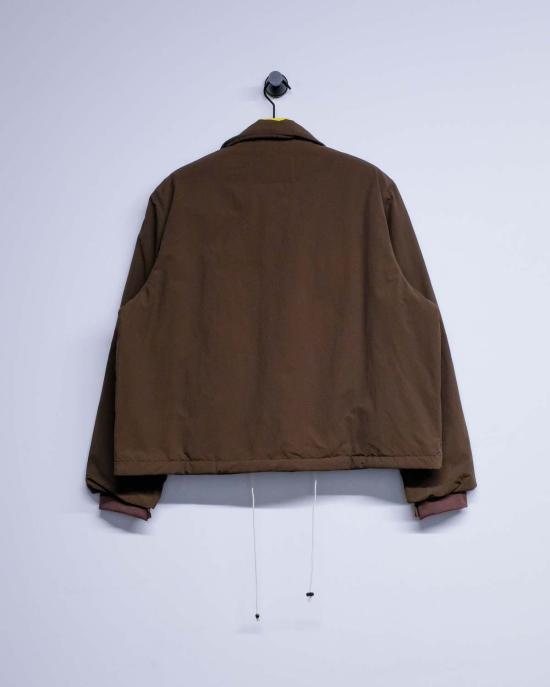  카미엘 포트젠스 자켓 카미엘 포르트겐스 브라운 나일론 퍼프 심플 재킷 - CAMIEL FORTGENS