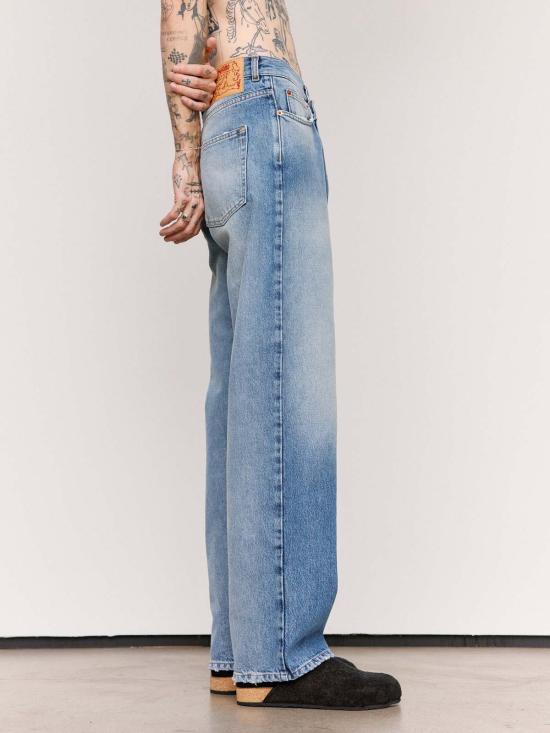  마리아노 데님 팬츠 Magliano 스카이 아이스 코튼 플랫톤 데님 진 - MAGLIANO