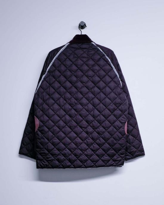  카미엘 포트젠스 봄버 자켓 카미엘 포르겐스 퍼플 나일론 퀼팅 헌팅 재킷 - CAMIEL FORTGENS
