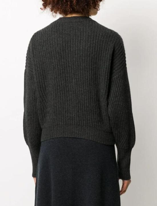  르카샤 가디건 르 카샤 모나코 숏 리브드 카디건 차콜 - LE KASHA