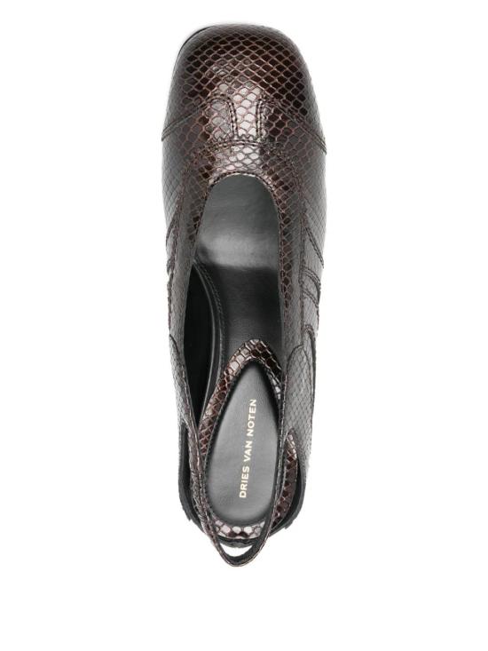 25FW 드리스 반 노튼 힐/펌프스 011741350704 DARK BROWN 704 - DRIES VAN NOTEN