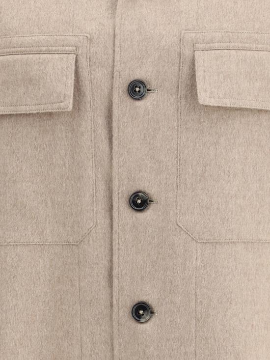 25FW 에르메네질도제냐 긴팔 셔츠 UGV46A2SOT6B 014 BEIGE - ERMENEGILDO ZEGNA