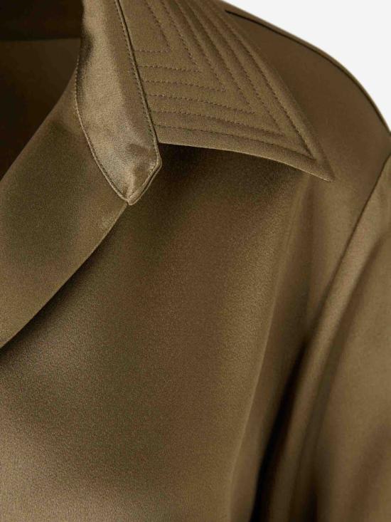 25FW 드리스 반 노튼 블라우스 252 010776 2070 606KHAKI GREEN - DRIES VAN NOTEN