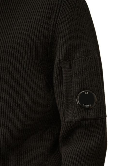 25FW 씨피 컴퍼니 탑 KN015A Black - C.P. COMPANY