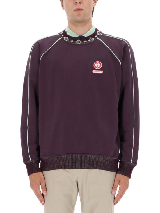 25FW 카사블랑카 탑 M AW25 JTP 436 01AUBERGINE Black
