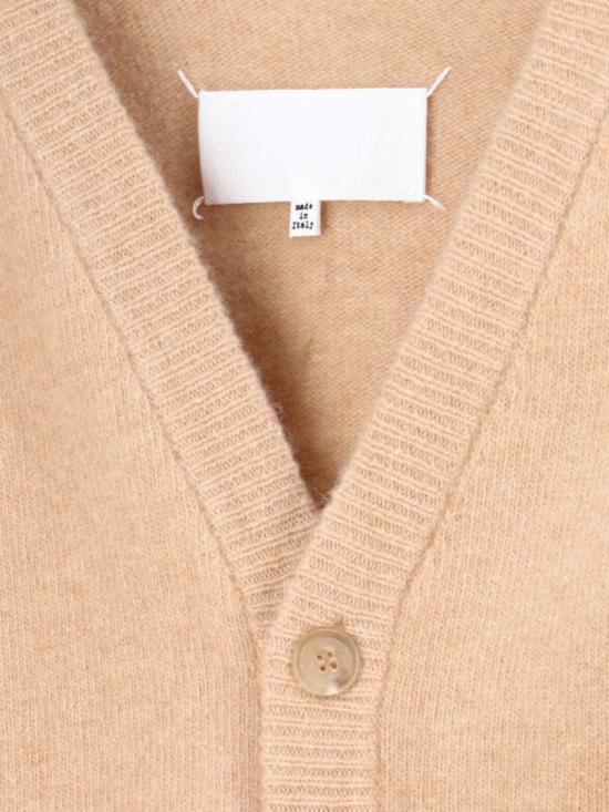 25FW 마르지엘라 퓨어 버진 울 V넥 가디건 S29HP0041 M13179220M Neutrals - MAISON MARGIELA