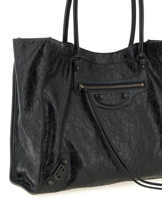 26SS 발렌시아가 르 시티 토트백 미디움 8518182ABEK1000 Black - BALENCIAGA