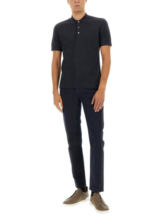  에르메네질도제냐 폴로 티셔츠 UG381A2 G740B09 Black - ERMENEGILDO ZEGNA