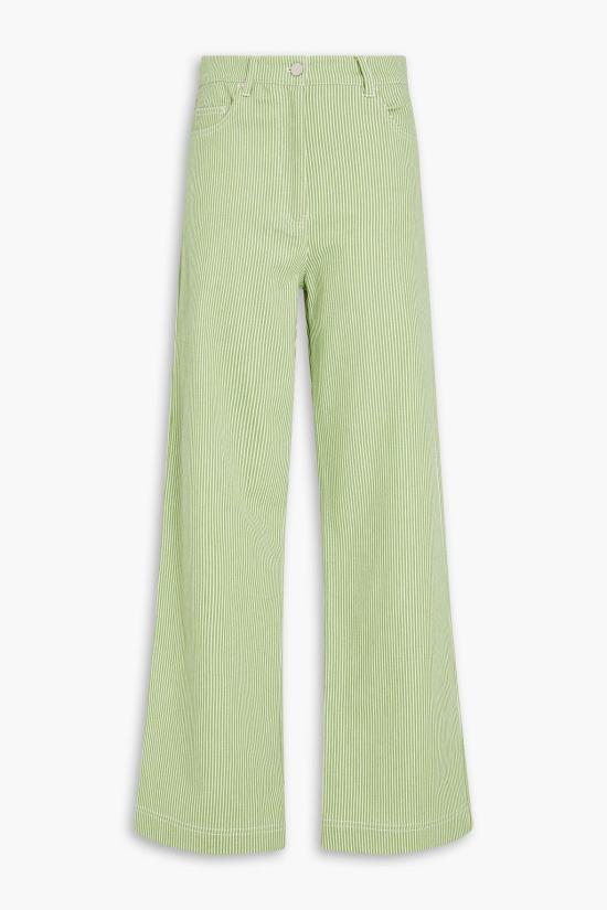  리메인 비르게 크리스텐센 스트레이트 팬츠 REMW3FRPN009GN FOREST GREEN COMB DOM