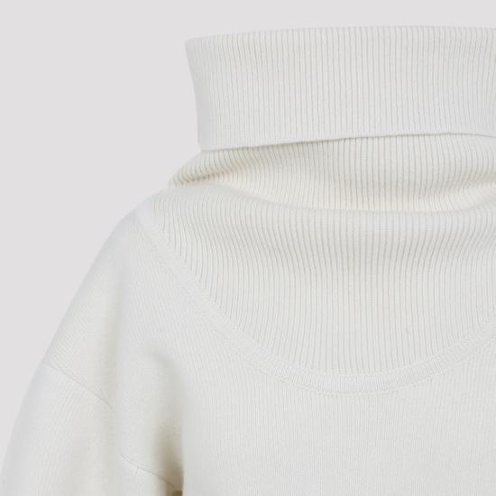 25FW 자크뮈스 터틀넥 SWW00624AK00278 White - JACQUEMUS