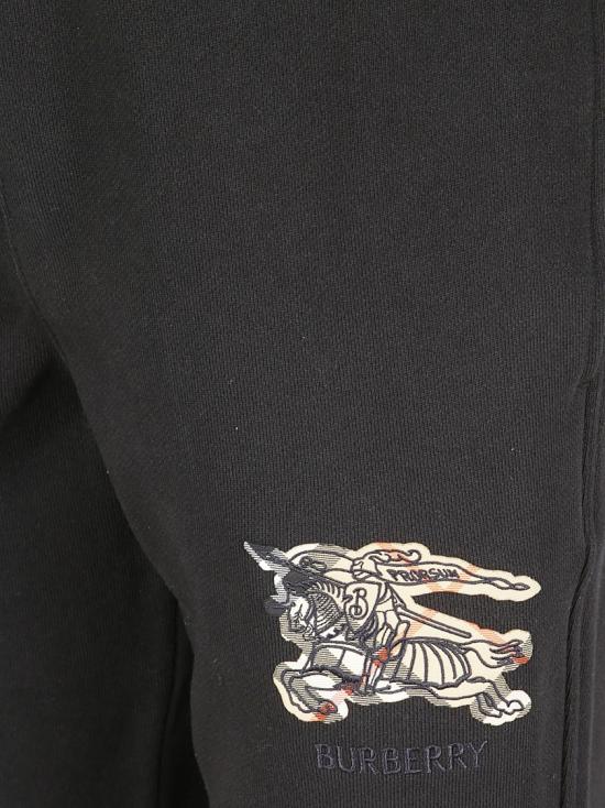 25FW 버버리 EKD 체크 코튼 조깅 팬츠  8116095 A1189 Black - BURBERRY