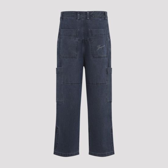 25FW 자크뮈스 데님 팬츠 PAM00541AD00049 Black - JACQUEMUS