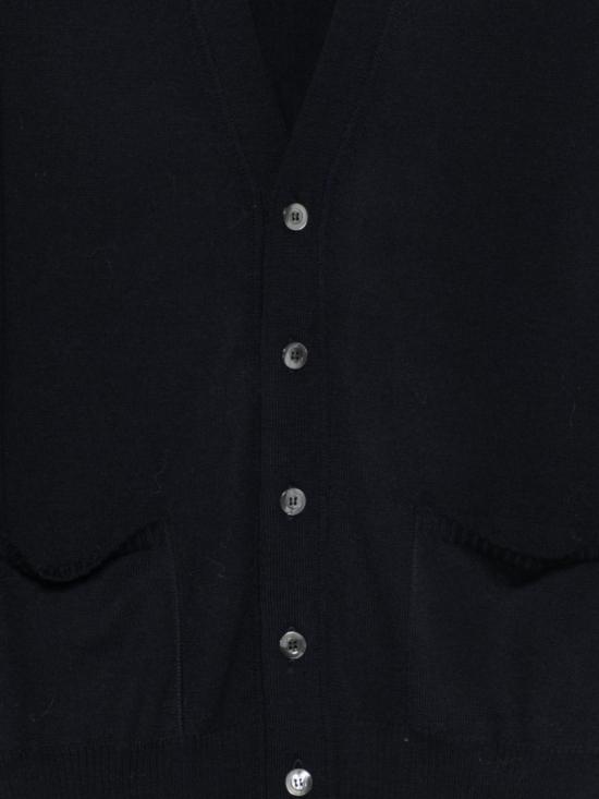 25FW 알파스튜디오 니트 베스트 AU 3011D Black - ALPHA STUDIO