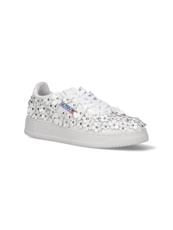 25FW 오트리 메달리스트 로우 레더 스니커즈 AULWPW02 White - AUTRY