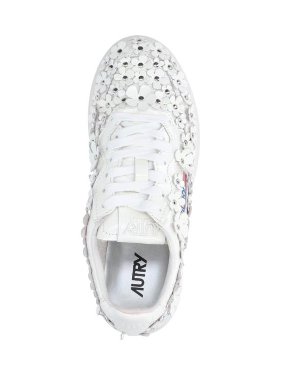 25FW 오트리 메달리스트 로우 레더 스니커즈 AULWPW02 White - AUTRY