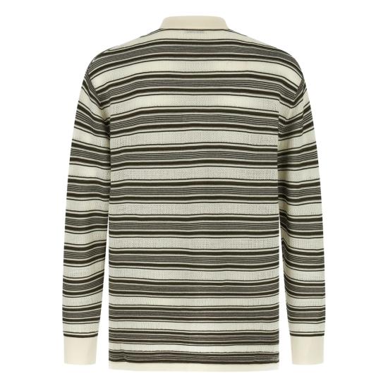 25FW 웨일즈보너 폴로 티셔츠 MA25KN39 WO08 IVKHA NEUTRALS BLACK - WALES BONNER