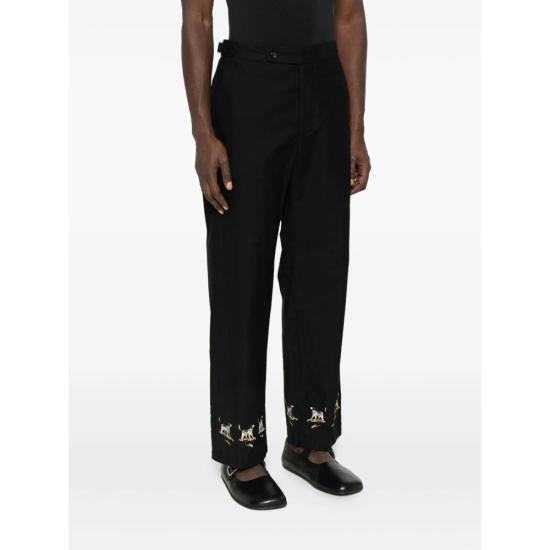 25FW 보디 스트레이트 팬츠 MRF25BT044 BLACK - BODE