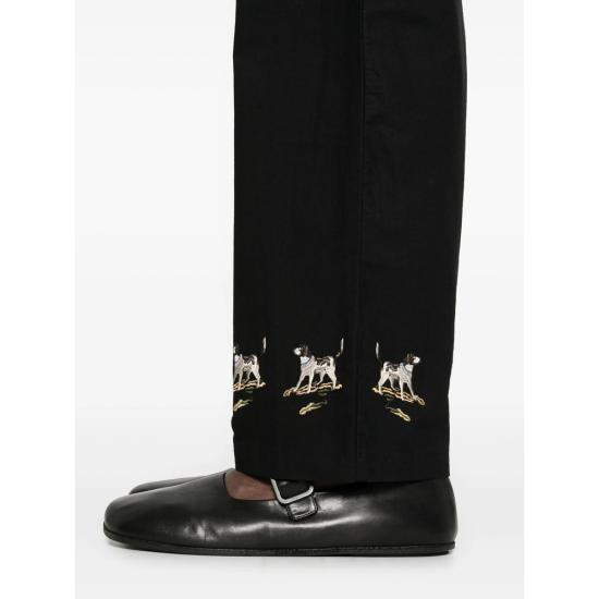 25FW 보디 스트레이트 팬츠 MRF25BT044 BLACK - BODE