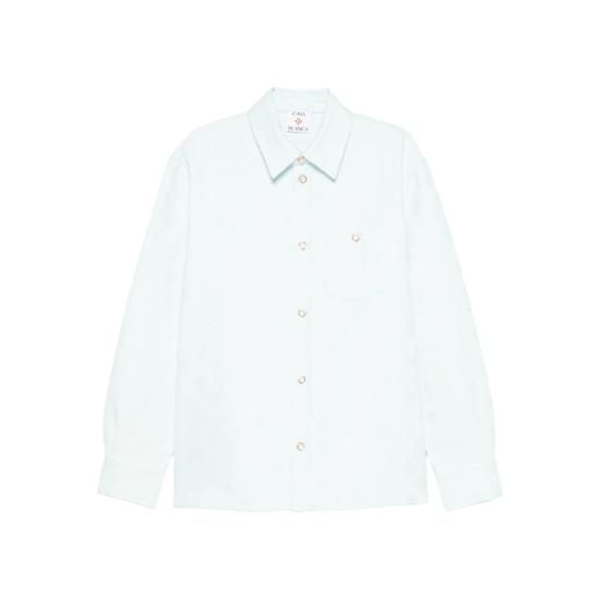 25FW 카사블랑카 긴팔 셔츠 JK 419 01 PABLU BLUE