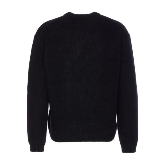 25FW 메종키츠네 드레스드 폭스 인타르시아 울 스웨터 PM00806KH0002 BLACK - MAISON KITSUNE