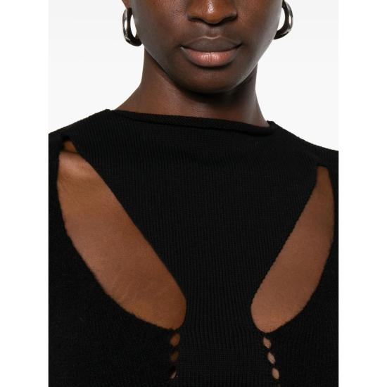 25FW 릭 오웬스 탑 RO02E4662 KWVHWP 09 BLACK - RICK OWENS