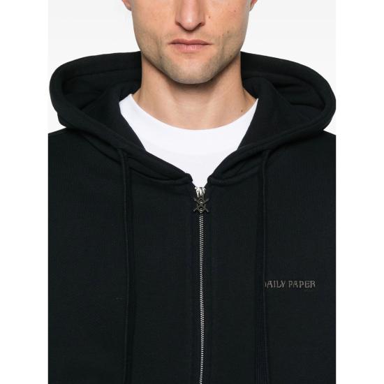 25FW 데일리 페이퍼 후드 티셔츠 2521072 BOXY BLACK - DAILY PAPER