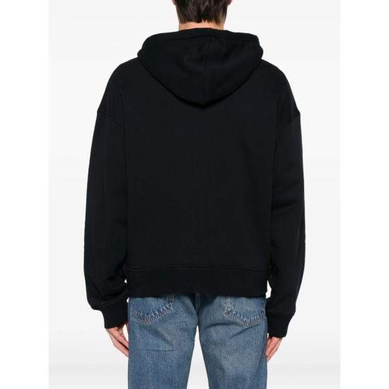 25FW 데일리 페이퍼 후드 티셔츠 2521072 BOXY BLACK - DAILY PAPER