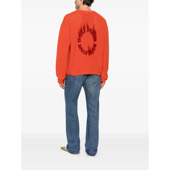 25FW 데일리 페이퍼 스웨터 2521097 CROCHET REDCL ORANGE - DAILY PAPER