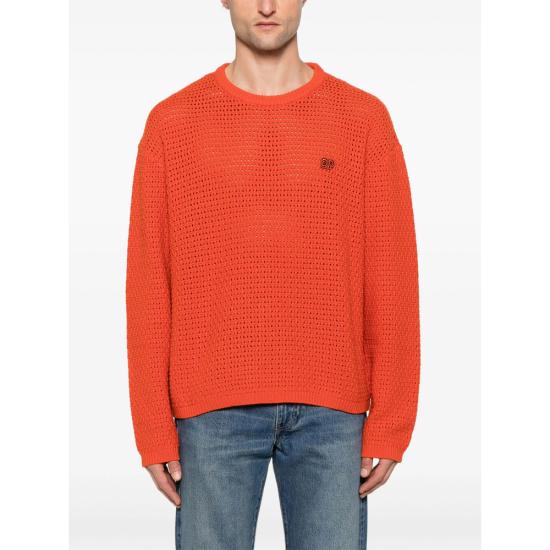 25FW 데일리 페이퍼 스웨터 2521097 CROCHET REDCL ORANGE - DAILY PAPER