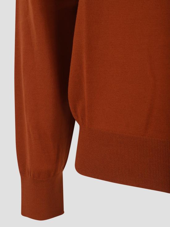 25FW 생로랑 울 터틀넥 스웨터 821739Y76GM 6160 BRIQUE - SAINT LAURENT