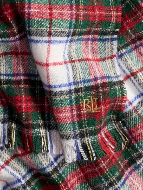 25FW 랄프 로렌 머플러/스카프 454P04493 001 CREAM STEWART - RALPH LAUREN