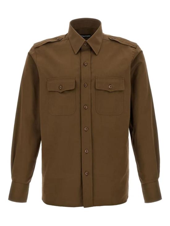 25FW 톰포드 긴팔 셔츠 HME009FMC238 MILITARY GREEN FG513