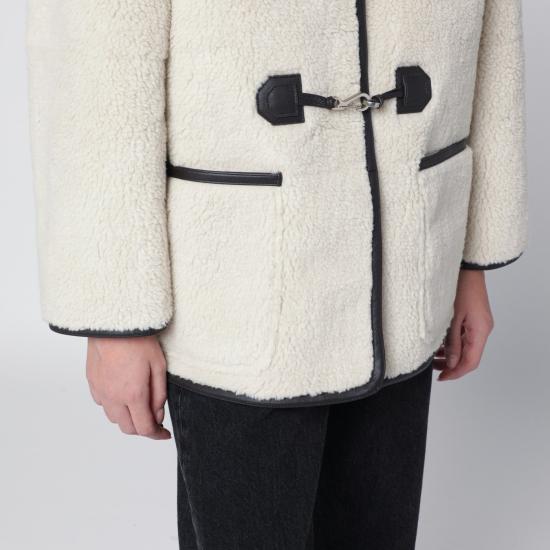 25FW 던스트 가죽 자켓 UDJU5D223PL White - DUNST