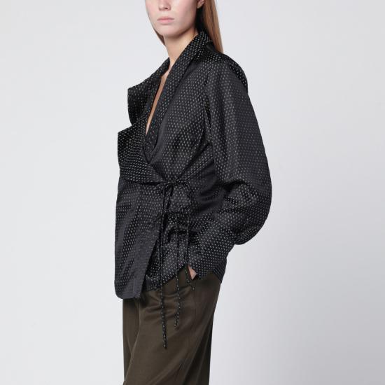 25FW 드리스 반 노튼 블라우스 107852350 Black