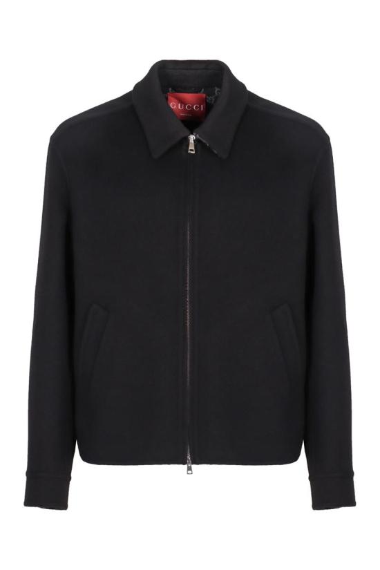 25FW 구찌 울 블랙 자켓 794813Z7AON 1120 Black