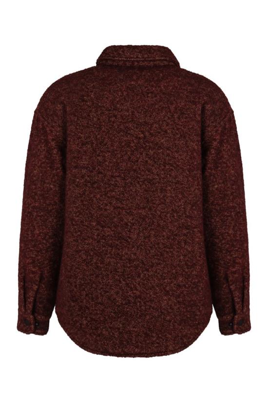 25FW 엠포리오 아르마니 긴팔 셔츠 EM004253AF16324 F5008 Red - EMPORIO ARMANI