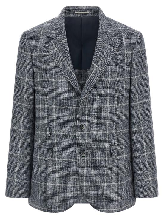 25FW 브루넬로 쿠치넬리 수트 자켓 MV4037BWD5C017 BLUE