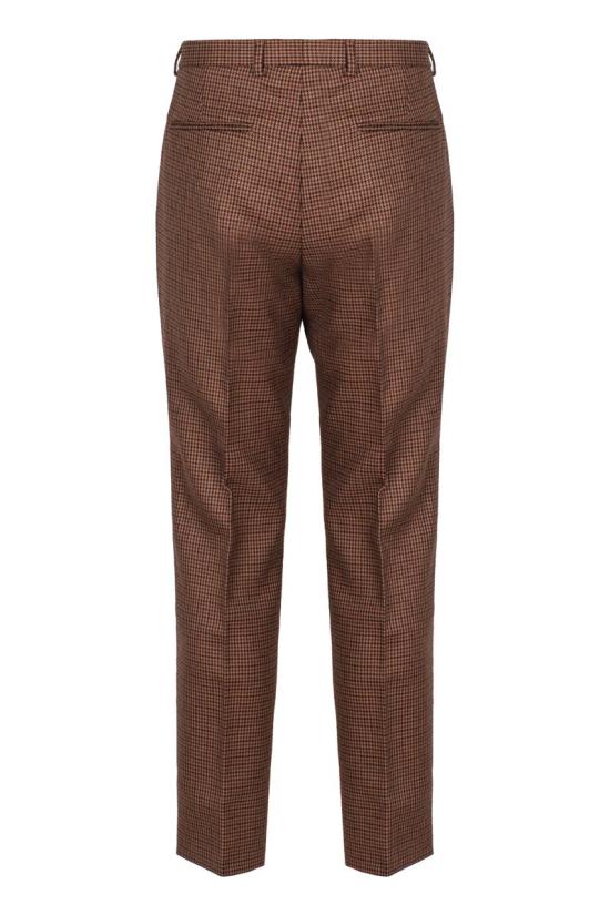 25FW 구찌 자수 하운드투스 울 팬츠 814299Z7AQA 2014 BROWN - GUCCI