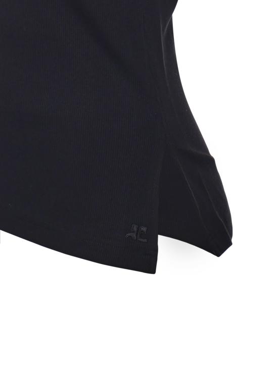 25FW 쿠레쥬 긴팔 티셔츠 425JDE146JS0194 9999 Black - COURREGES