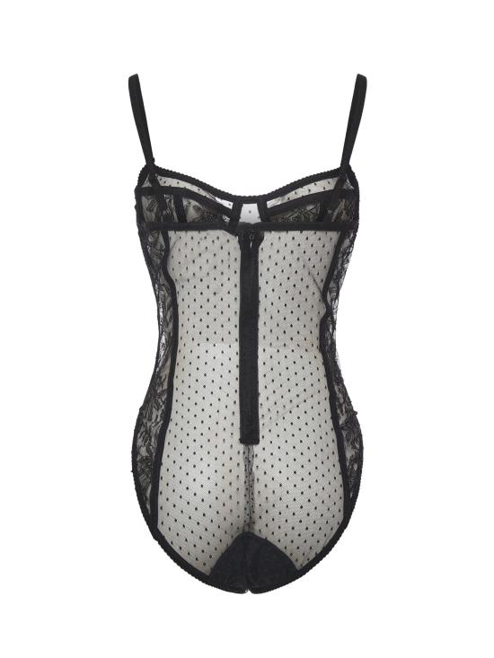 25FW 돌체앤가바나 바디수트 티셔츠 O9A43T ONO24N0000 Black - DOLCE & GABBANA